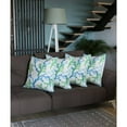 thumbnail image 1 of Housse de Coussin Carrée Corail Bleu Marine (Ensemble de 4), 1 of 1