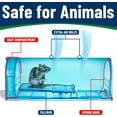 thumbnail image 2 of Campior Humane No-Kill Mouse Trap, Large, Indoor, Pet & Child Safe, Easy to Clean, 6-Pack, Blue, 2 of 5