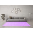 thumbnail image 3 of Ahgly Company Indoor Rectangle Solid Purple Modern Area Rugs, 4' x 6', 3 of 4