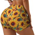 thumbnail image 1 of Fotbe Colorful Bohemian Sunflower Shorts Sin Costuras – Shorts Deportivos de Cintura Alta para Mujer, Elásticos para Gimnasio, Yoga, Running o Ciclismo-X-Large, 1 of 8