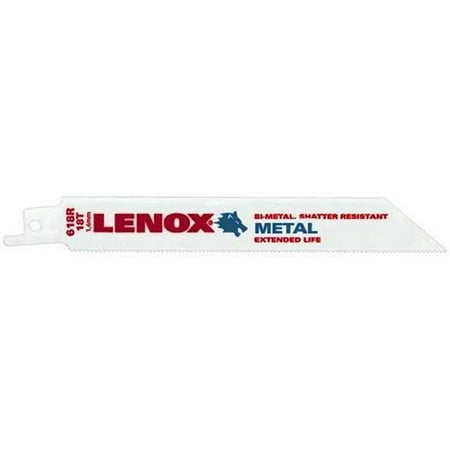 

Lenox 20567-S618R 6 18 TPI Metal Reciprocating Blade