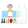 thumbnail image 1 of Miangastore DIY Lung Breathing Model Interactive Human Anatomy Teaching Tool Lung Function Demonstration for Kids Science Projects Home Education Toys, 1 of 9