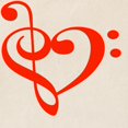 thumbnail image 2 of CafePress - TREBLE MUSIC HEART Tote Bag - Unisex Canvas Tote Bag, Beige, 1-Piece, 2 of 6