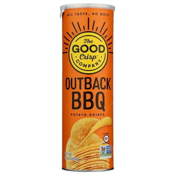 Pack of 8, The Good Crisp Company Outback BBQ Potato Chips, 5.6 oz