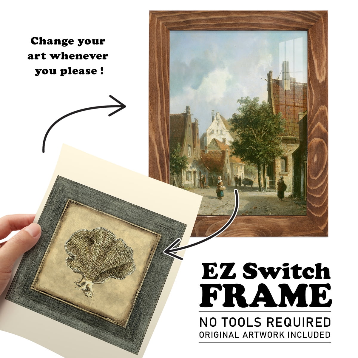 Mini Exotic Coral VI (U) - Framed Print w/glass - Walnut