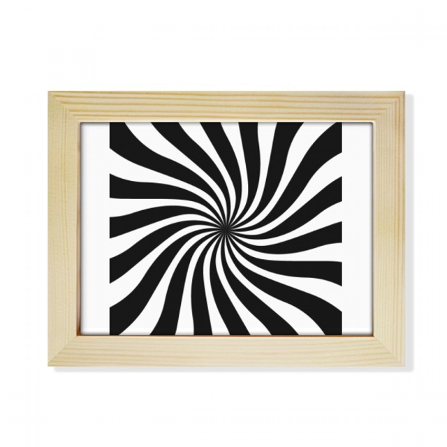 Illusion Lines Cyclically Repeating Waves Desktop Photo Frame Picture Art Decoration Painting 6x8 inch