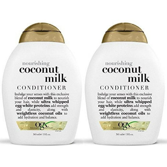 Ogx Nourishing Conditioner - Coconut Milk - 13 oz - 2 pk