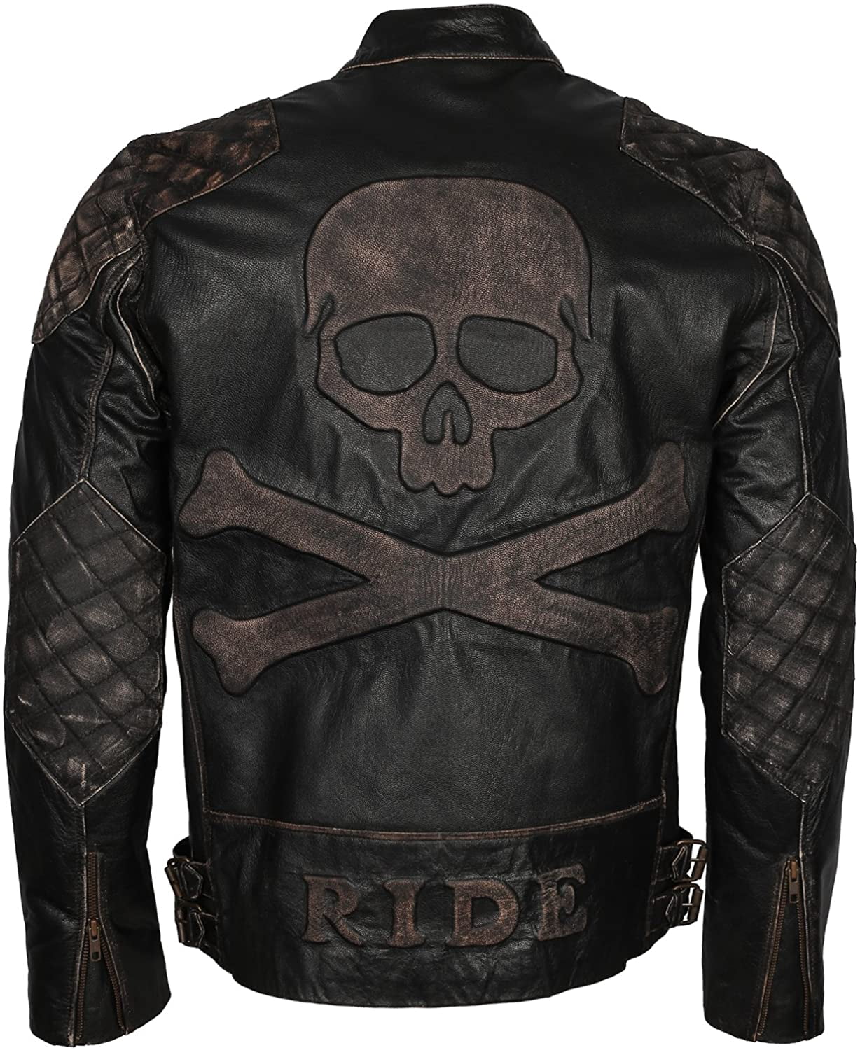 Bones Biker Leather Jacket (2XL 