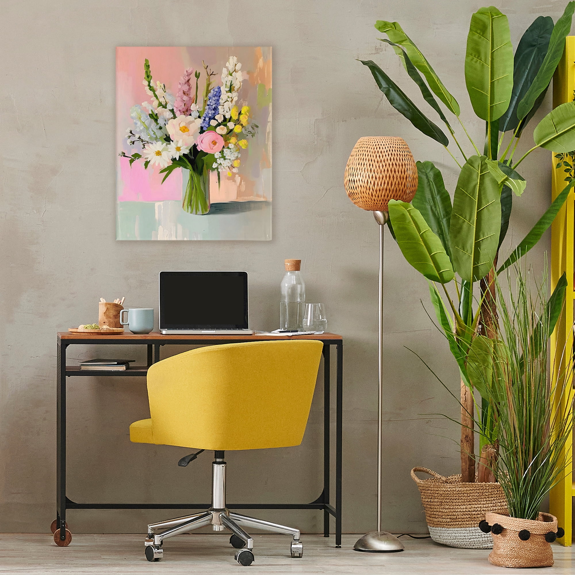 Stupell Industries Glass Vase with Spring Blooms Canvas Wall Art, design by The Prints Vibe
