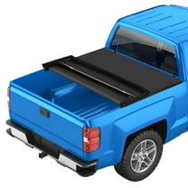 Pinypikaka Soft Tri-Fold Truck Bed Covers, Tri-Fold Truck Bed Tonneau Cover for Chevy Silverado/GMC Sierra 1500 New Body Style 2014-2019 , Fleetside 5.8FT Bed