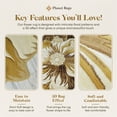 thumbnail image 5 of Planet Rugs Floral Round Area Rug 5 Ft Diameter Rose Flower Shaped Modern Accent Rug for Girls Bedroom Living Room Carpet Beige, 5 of 10