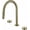 Brushed gold, variant on Brushed Gold Bathroom Pull Out Basin Faucet Deck Mounted Double Handle Swivel 360 Mixer Sink Taps 3 Hole Split Faucet