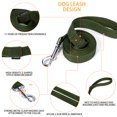thumbnail image 4 of Siumouhoi 6 FT Cachorro/perro Leashes, Correa de Estilo Tradicional Fuerte con Gancho de Collar Fácil de Usar, Correa para Perro Ideal para Perro Pequeño y Mediano y Grande (1 in x 6 FT, Verde, 4 of 5