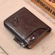 thumbnail image 1 of Kangaroo Credit Card Holder Case RFID Blocking Vintage Business Anti-Theft Clutch Short Mens Leather Wallet Large Capacity, 1 of 5