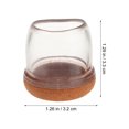 thumbnail image 4 of MasteelfCA 8pcs Small Chair Leg Floor Protectors Furniture Chair Leg Protector Chair Leg Caps, 4 of 7