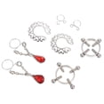 thumbnail image 2 of 8pcs Nipples Jewelry Rings Non Piercing Women Body Nipples Breast Rings, 2 of 2