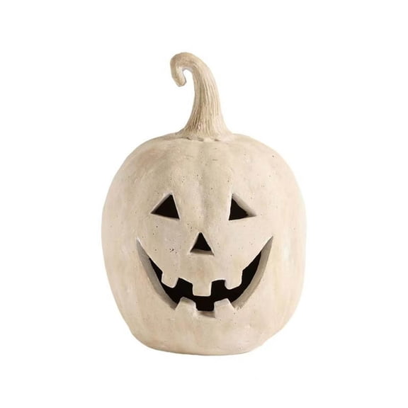 Hallowmas Handcrafted Jack-O'-Lantern,Lighted Resin Pumpkin Night Light Ornament, Artisanal Pumpkin with Hand-Carved Details, 2026 Fall & Halloween Decor