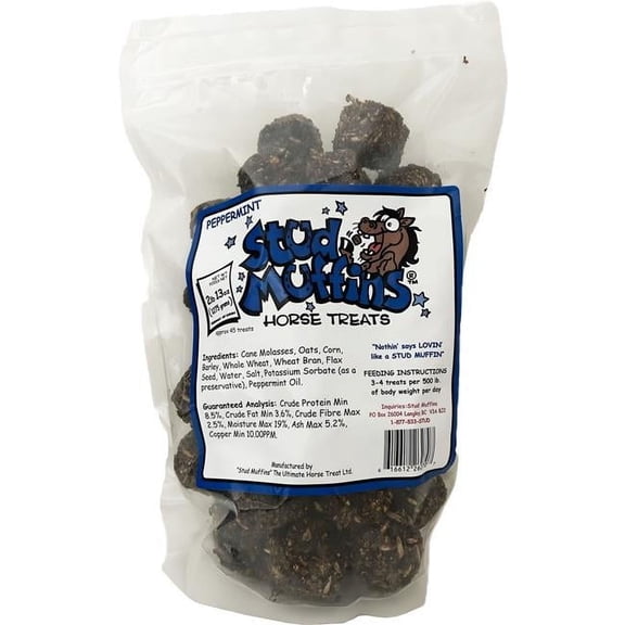 Stud Muffins 45PEP 13 oz Horse Treat Bag - Peppermint - 2 lbs