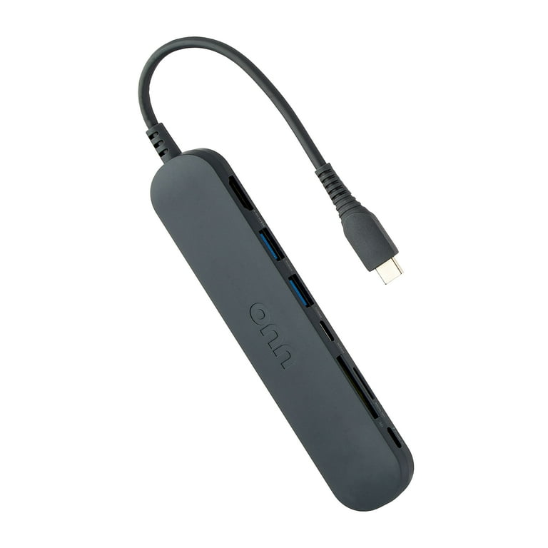 Free Shipping! Onn+ 7-in-1 USB-C Adapter with 100W Power Delivery