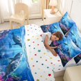 thumbnail image 4 of spefrowx Spotted Seals Queen Bedding for Kids Boys, Dreamy Coral Marine Life Bedding Comforter Set Queen, Polka Dot Reversible, 7-Piece, 4 of 6