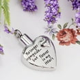 thumbnail image 3 of EHJRE Stainless Steel Heart Urn Pendant For Cremation Jewelry Necklace Daughter, 3 of 9