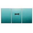 thumbnail image 2 of wall26 - 3 Piece Canvas Wall Art - Two Persons Fishing in a Boat on Blue Sea - Modern Home Art Stretched and Framed Ready to Hang - 24"x36"x3 Panels, 2 of 4
