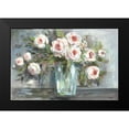 thumbnail image 2 of Tre Sorelle Studios 14x11 Black Modern Framed Museum Art Print Titled - Pink Blooms Still Life Landscape, 2 of 5