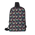 thumbnail image 2 of Rocae Bohemian Chicken for Lightweight Chest Bag Dual Pocket, Waterproof Crossbody Sling Bag for Men and Women, 2 of 8