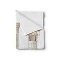 thumbnail image 2 of Pillar Soft Flannel Fleece Throw Blanket, Architecture Themed Design Ionic Doric and Corinthian Marble Columns Digital Print, Cozy Plush for Indoor and Outdoor Use, 50" x 70", Coconut, by Ambesonne, 2 of 5