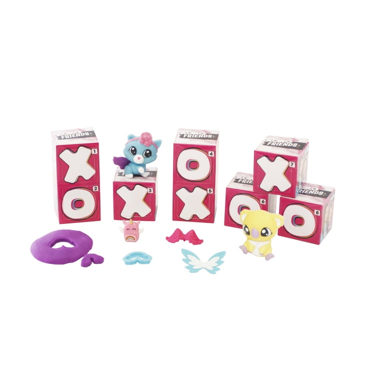 2 Pack Blip Tic Tac Toy XOXO Friends Single Surprise Box Friend + Wing +  Braclet