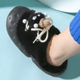 thumbnail image 5 of Zapatillas de algodón con bolas de piel pequeñas de celebridades de Internet para mujer, pantuflas de piel lindas para el hogar con suela gruesa de otoño e invierno para estudiantes, ropa exterior de, 5 of 5