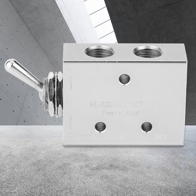 Válvula de interruptor de palanca interruptor de palanca neumático de 2 posiciones de 15 ~ 8 kgf/cm² para control industrial doméstico electrodomésticos para automóviles ANGGREK Otros
