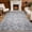 Grey, variant on Area Rug 9x12, Washable Vintage Boho Rug, Low-Pile Non-Slip Stain Resistant Carpet for Living Room, Bedroom, Dining Room, Kids Nursery, Red