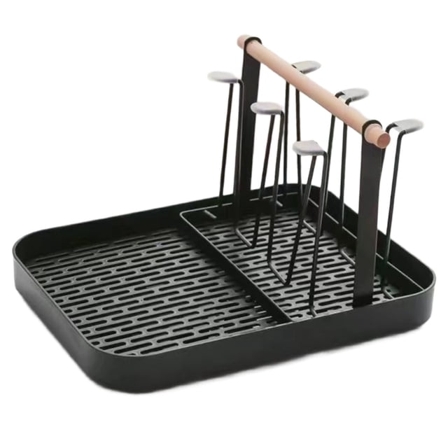 Escurrevasos de Alta Calidad Que Ahorra Espacio con Bandeja de Drenaje, Organizador de Tazas, Soporte para de Pie.