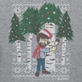 thumbnail image 3 of Teelocity Bob Ross Christmas Tree Hug Graphic T-Shirt (Athletic Dark Green Trees, Medium), 3 of 3