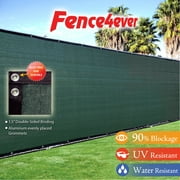 Fence4ever Dark Green 5'x50' Fence Privacy Screen Windscreen Shade Cover Mesh Fabric Tarp