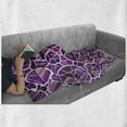 thumbnail image 6 of Mosaic Soft Flannel Fleece Blanket, Abstract Creative Contemporary Design with Geometric Motif in Purple Color Palette, Cozy Plush for Indoor and Outdoor Use, 70" x 90", Multicolor, by Ambesonne, 6 of 6