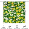 thumbnail image 2 of Floral Colorful Flower 4 Piece Shower Curtain Sets, Non-Slip Rugs, Toilet Lid Cover And Bath Mat, for Bathroom Decor Set, 72" X 72", 2 of 7
