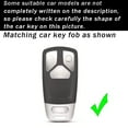 thumbnail image 2 of Key Fob Cover Fit for Audi A4 Q7 Q5 TT A3 A6 SQ5 R8 S5 Smart Remote Key Fob,TPU Key Case with Silver Edge, 2 of 6