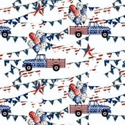 FREE SHIPPING!!! Country Fair Festivities Design 100% Cotton Quilting Fabric for DIY Projects by the Yard (Red, White, Blue, Navy)