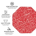 thumbnail image 4 of Pofeuu Beef2 Print Leather Coasters Set of 6, Round Cups Mugs Mat Pad for Home Kitchen Heat Resistant Drink Coasters,Octagon, 4 of 7