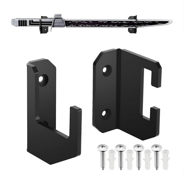 Soporte de Pared para Espada Samurái Soporte de Exhibición Horizontal con Tornillos Estante de Espada Acrílico para Hoja Plana Usos Múltiples ANGGREK Otros