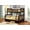 Dark Brown, variant on Carthew Convertible Twin Over Full Bunk Bed (Optional Storage or Trundle)