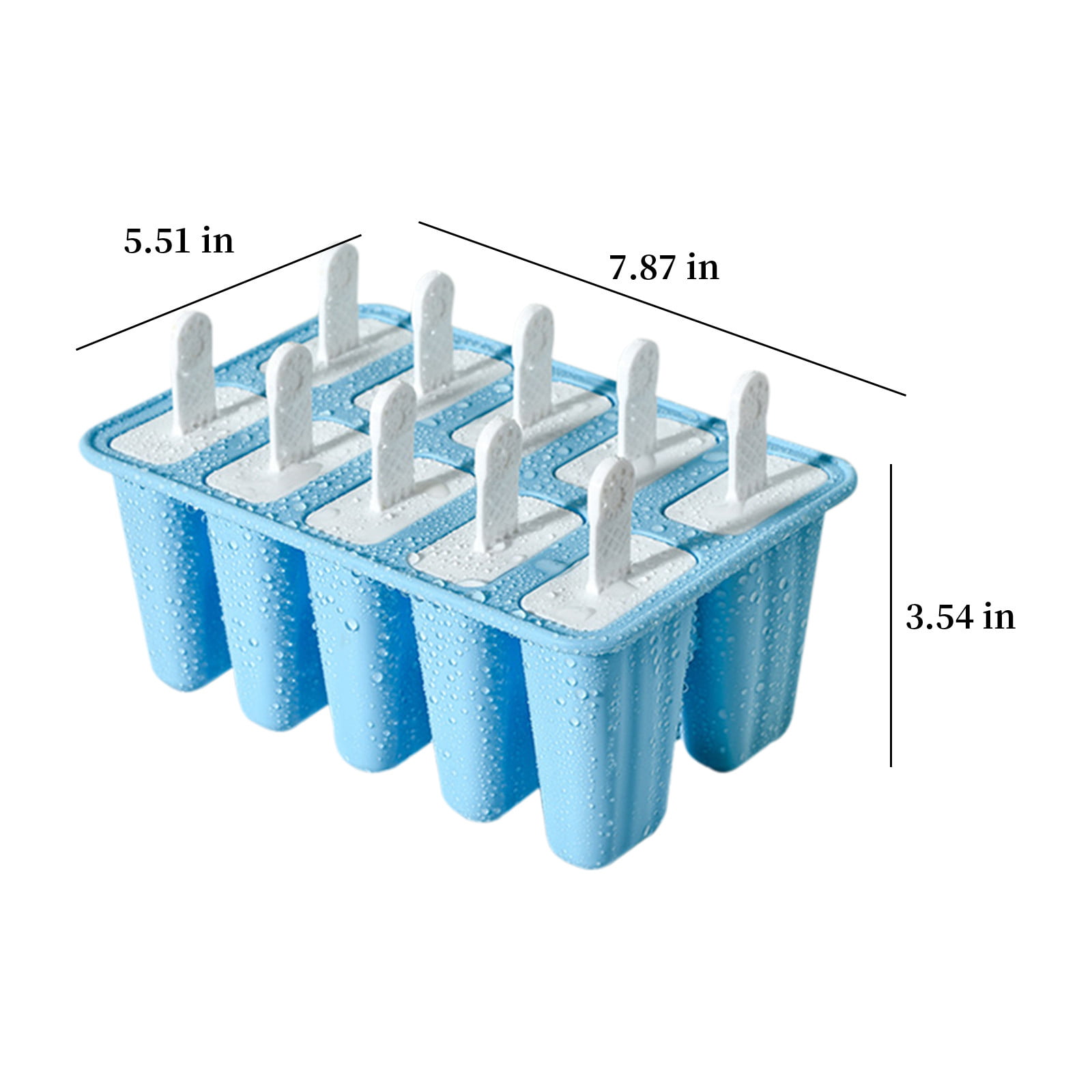 Round Ice Cube Tray with Lid Silicone Ice Pop-Molds, Easy Release Ice Cream  Mol-d, Reusable Popsicle Stick with for Homemade Popsicles & Ice Cream for  Cocktails, Ice coffee, and Juice 