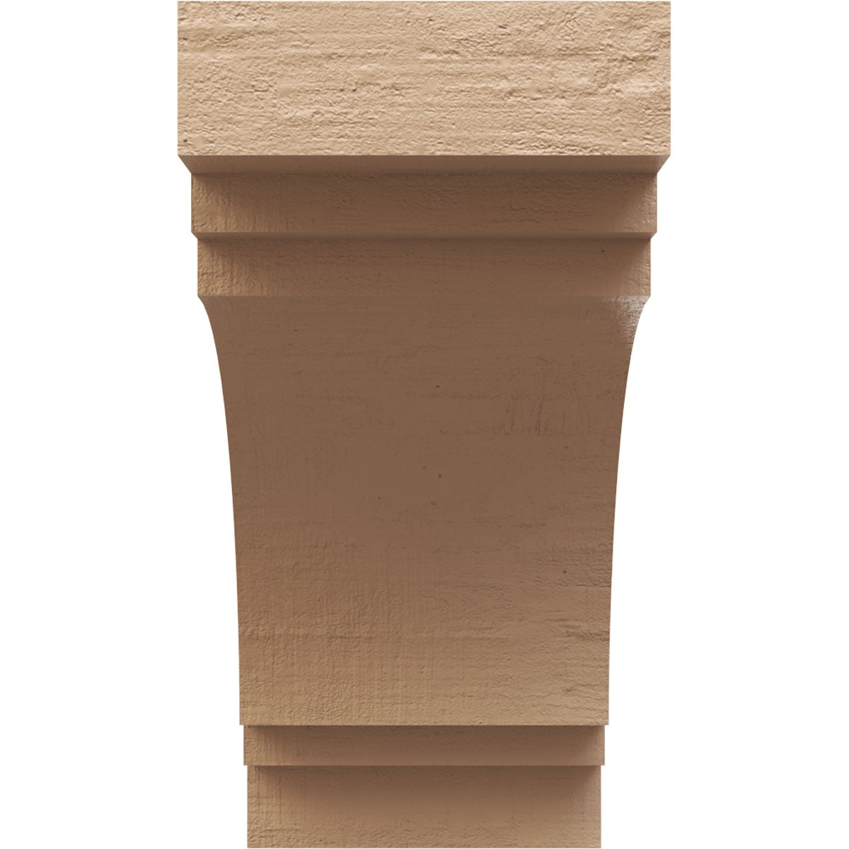 11"W x 22"D x 22"H Classic Pescadero Rough Cedar Woodgrain TimberThane Corbel, Primed Tan