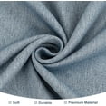 thumbnail image 4 of DriftAway Faux Linen Textured Solid Color Blackout Tie Up Curtain for Kitchen Decorative Adjustable Balloon Rod Pocket Window Linen Curtains for Small Window 47"L x 31"W Dusty Blue, 4 of 9