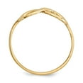 thumbnail image 2 of Solid 14k Yellow Gold Infinity Love Knot Symbol Ring Band Size 6.5, 2 of 4