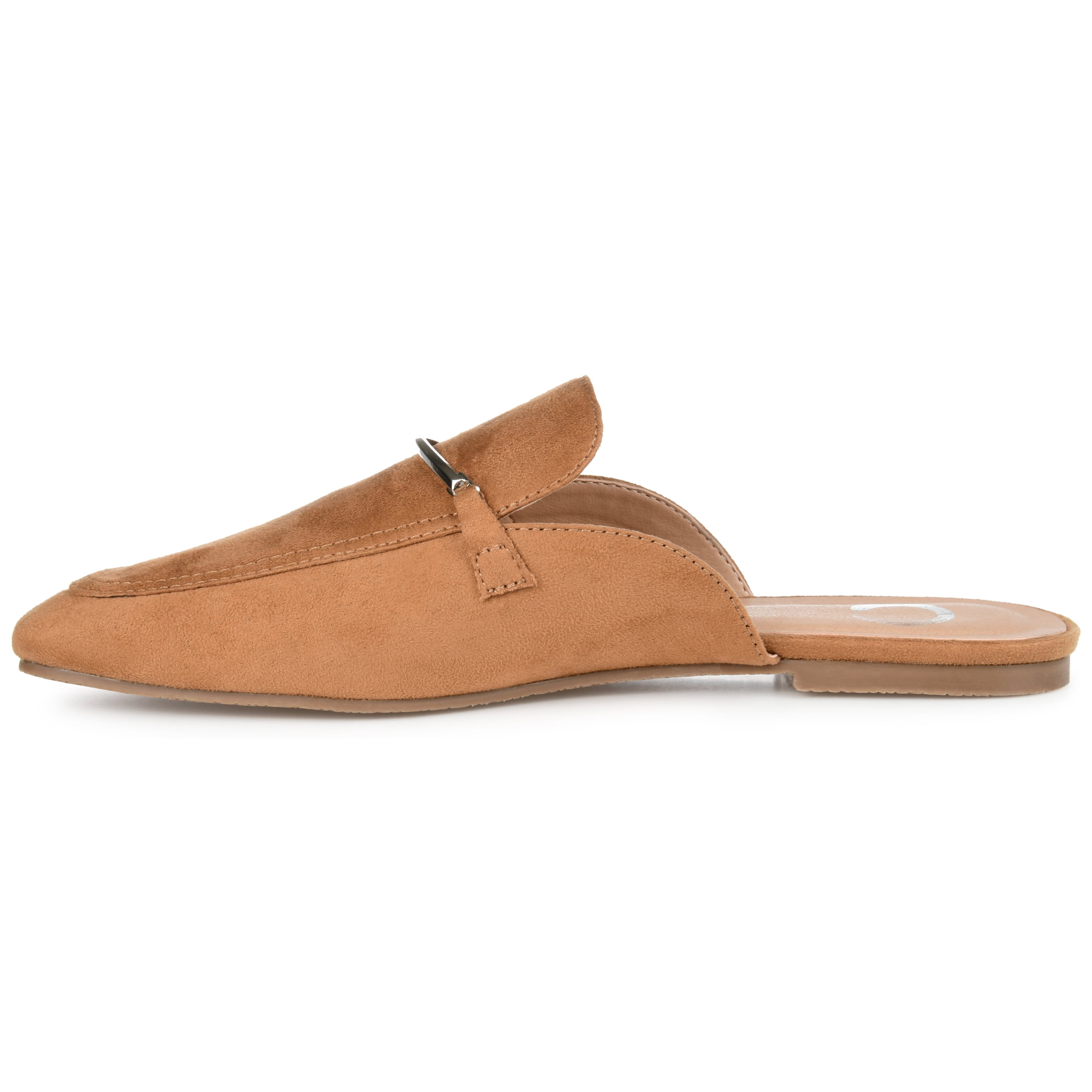 Journee Womens Ameena Slip On Square Toe Mules Flats
