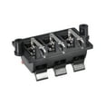 thumbnail image 3 of Uxcell WP6-03B Spring Speaker Terminal Clip Push Release Connector Strip Block Plastic Black 1pcs, 3 of 3