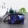 thumbnail image 6 of XMXT Large Capacity Makeup Bag, Abstract Art Flame Print Storage Bags Travel Toiletry Cosmetic Bag for Women Men, 6 of 9